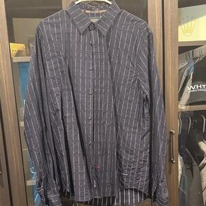 Scotch & Soda Dark Blue Striped Shirt